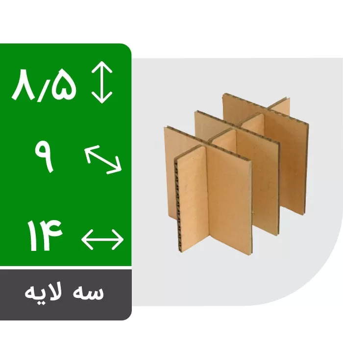 منقسم کارتن پستی سایز 1